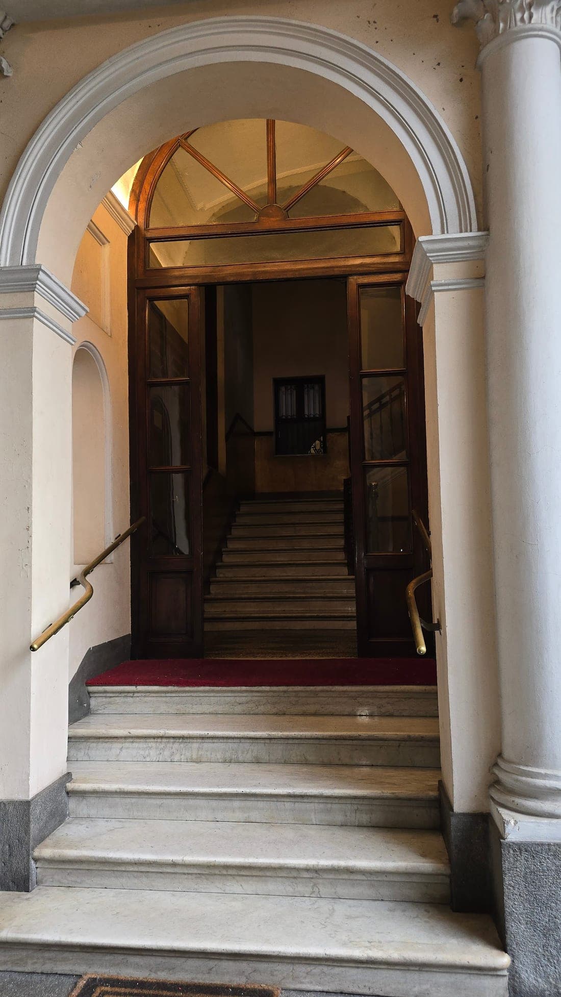 Historic entrance of the law office in Turin